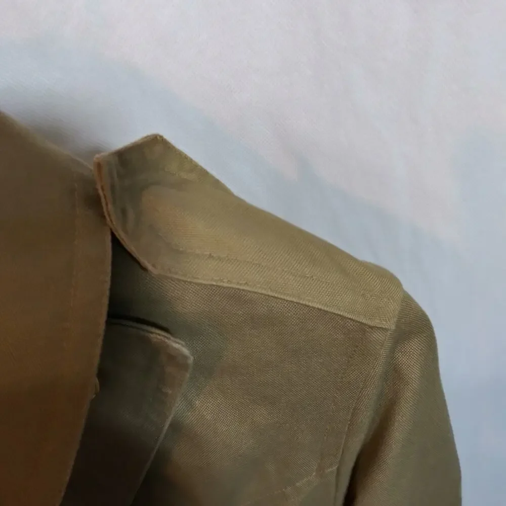 Fleet Street Rain Shine Classic Tan Double-Breasted Women's Trench Coat Size 10